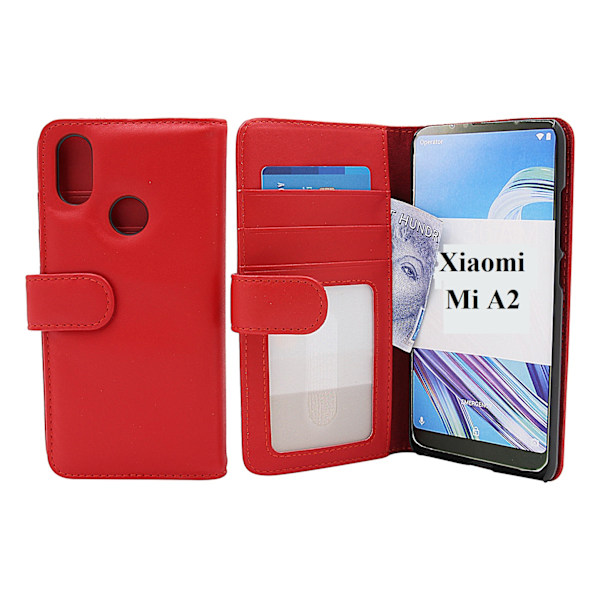 Skimblocker Plånboksfodral Xiaomi Mi A2 Röd