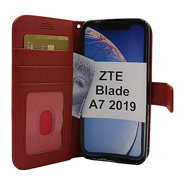 New Standcase Wallet ZTE Blade A7 2019 Röd