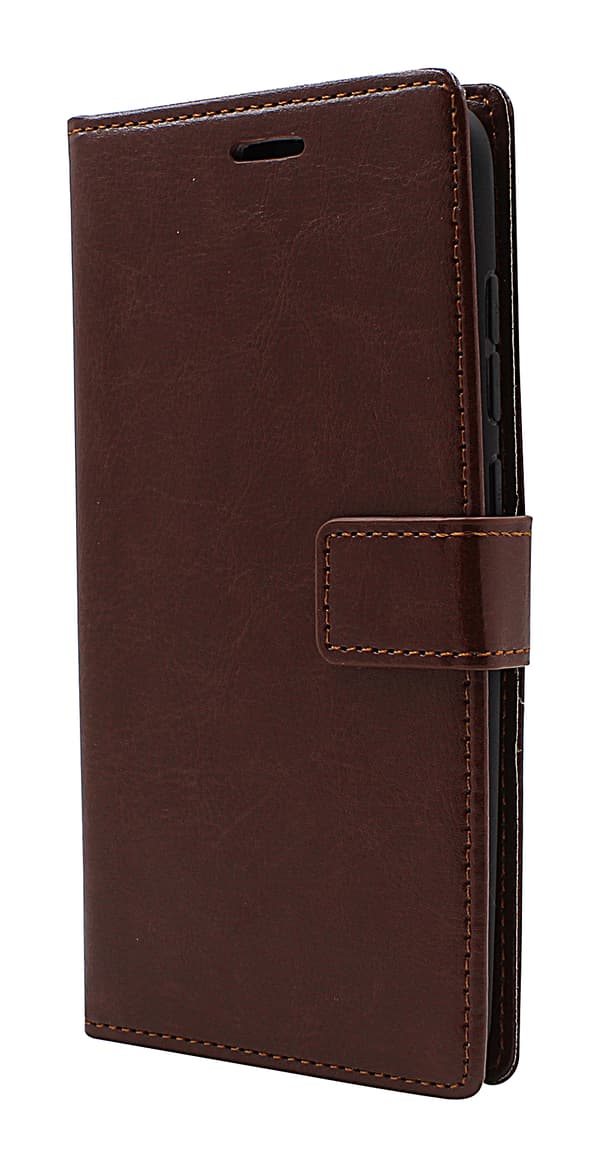 Crazy Horse Wallet Xiaomi Redmi Note 9 Brun