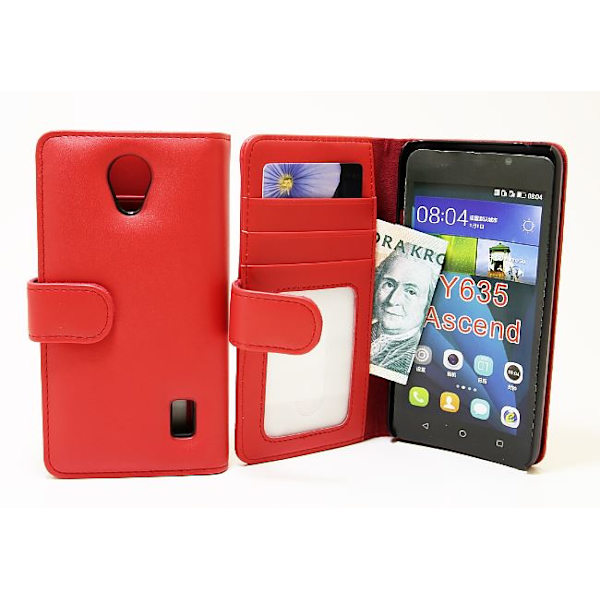 Plånboksfodral Huawei Y635 Röd