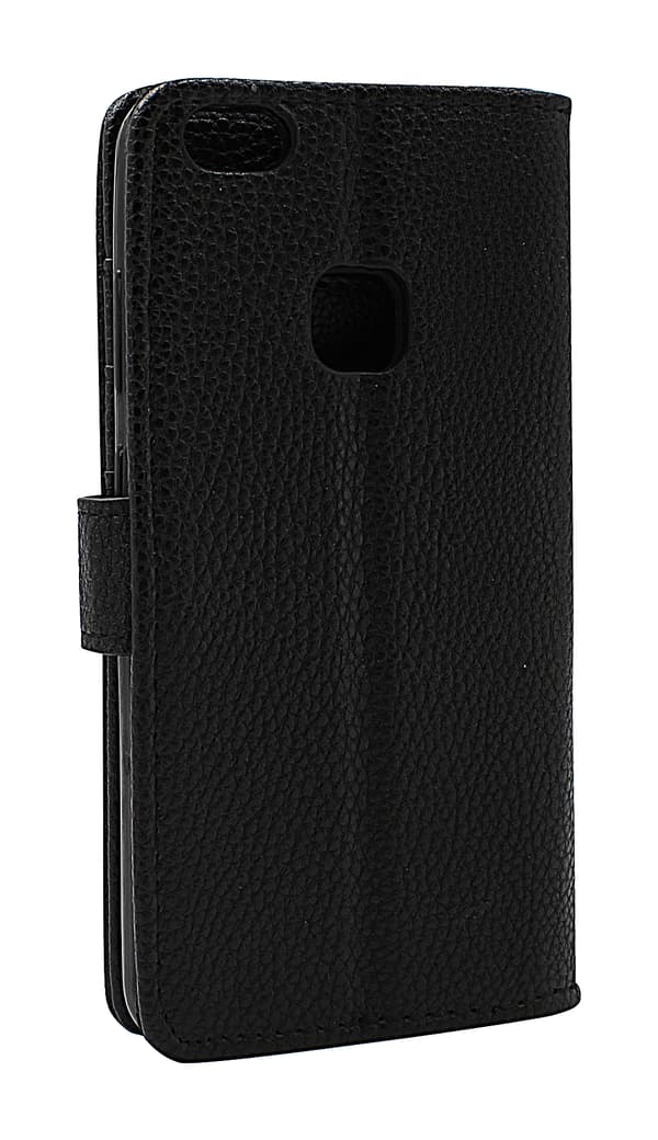 New Standcase Wallet Huawei P10 Lite (Ljusblå) Svart