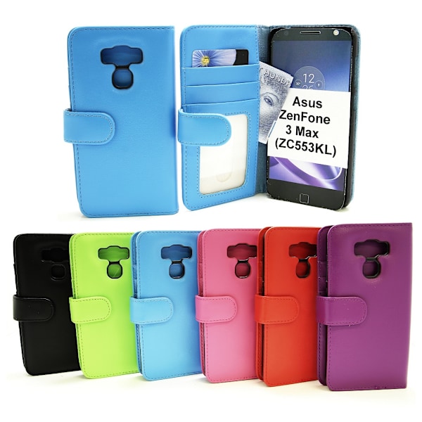 Plånboksfodral Asus ZenFone 3 Max (ZC553KL) Grön