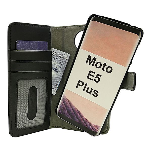 Skimblocker Magnet Wallet Motorola Moto E5 Plus Svart