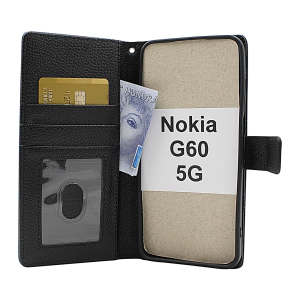 New Standcase Wallet Nokia G60 5G Brun