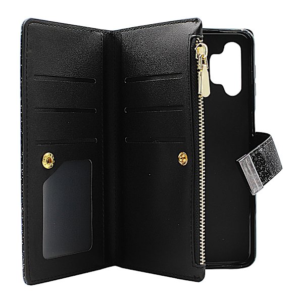 XL Standcase Glitterwallet Samsung Galaxy A32 5G (SM-A326B) Lila