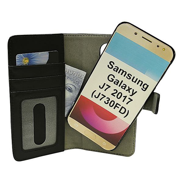Magnet Wallet Samsung Galaxy J7 2017 (J730FD) Svart
