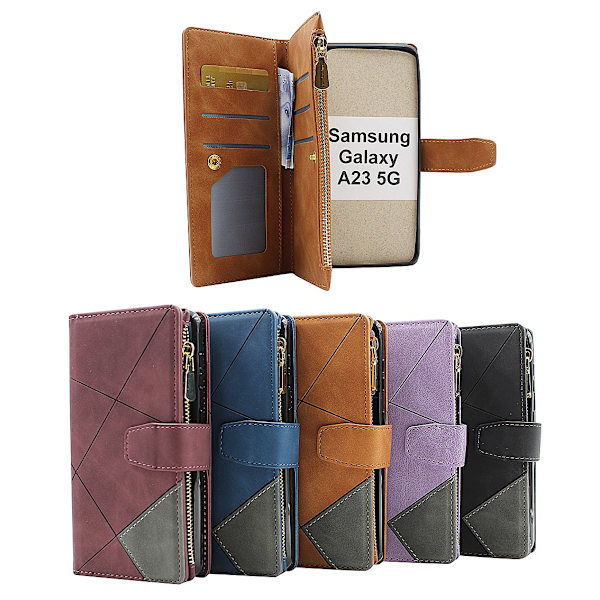 XL Standcase Lyxfodral Samsung Galaxy A23 5G (SM-A236B/DS) Vinröd