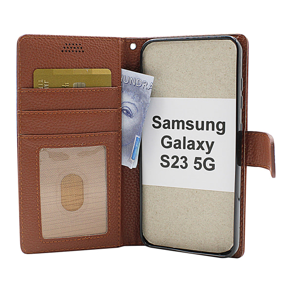 New Standcase Wallet Samsung Galaxy S23 5G Svart