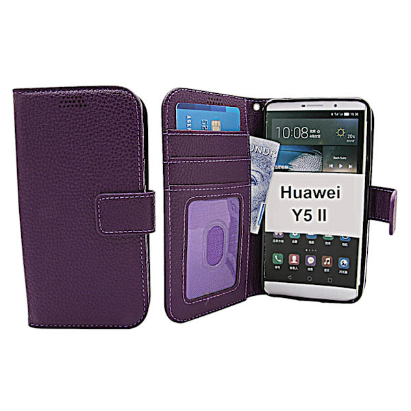 New Standcase Wallet Huawei Y5 II Lila