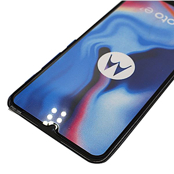 Full Frame Glas skydd Motorola Moto E7 Plus (Svart)