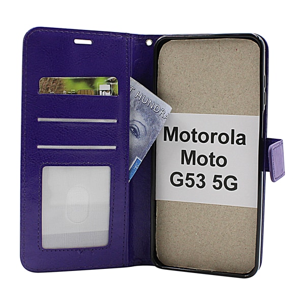 Crazy Horse Wallet Motorola Moto G53 5G Grön