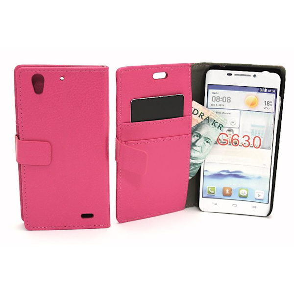 Standcase wallet Huawei Ascend G630 Hotpink