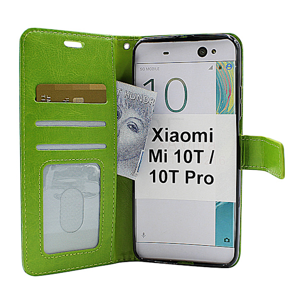 Crazy Horse Wallet Xiaomi Mi 10T / Mi 10T Pro (Svart) Svart