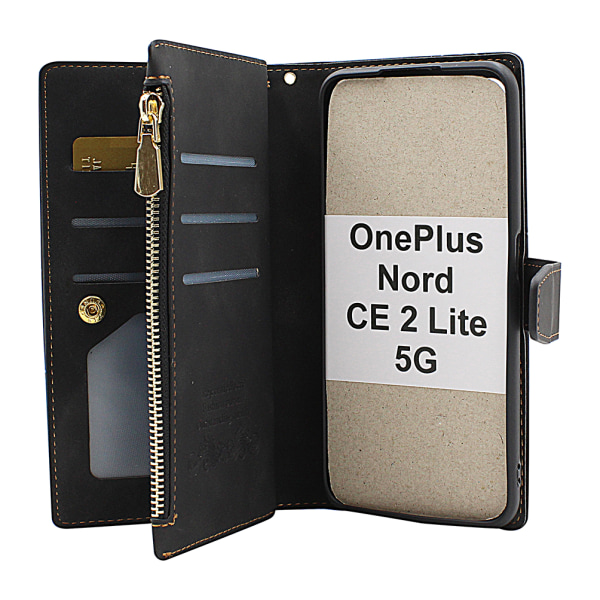 XL Standcase Lyxfodral OnePlus Nord CE 2 Lite 5G Svart