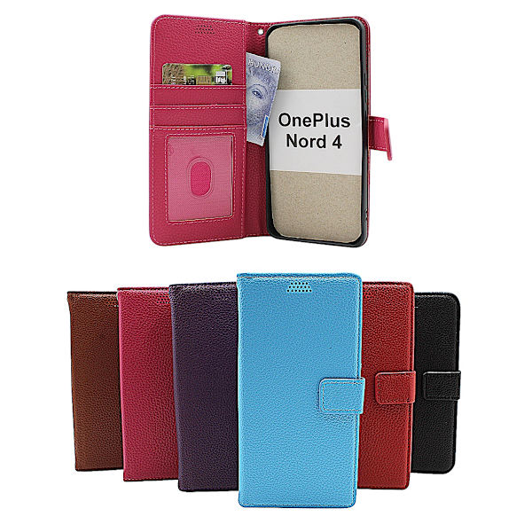 New Standcase OnePlus Nord 4 5G Plånboksfodral Svart