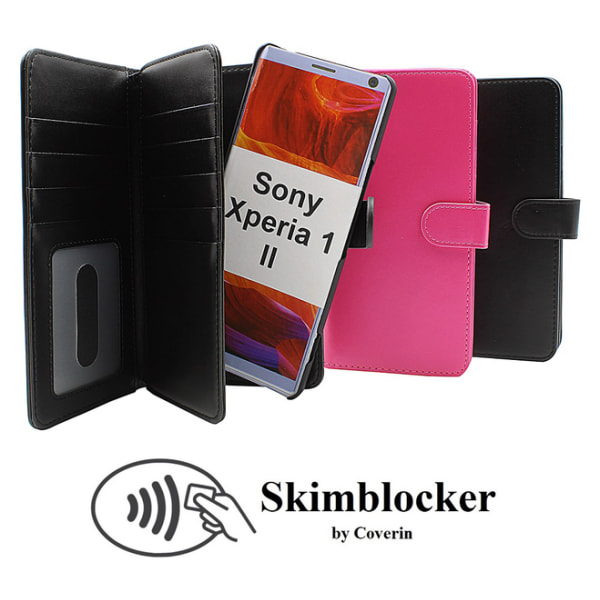 Skimblocker XL Magnet Wallet Sony Xperia 1 II (XQ-AT51) Hotpink