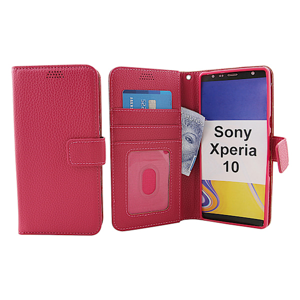 Standcase Wallet Sony Xperia 10 Hotpink