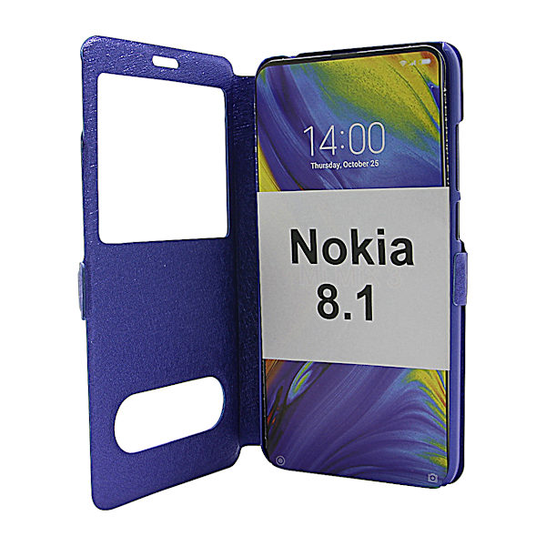 Flipcase Nokia 8.1 Blå