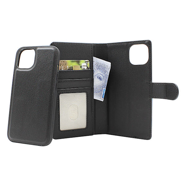 Skimblocker iPhone 13 / 14 Magnet Plånboksfodral Svart