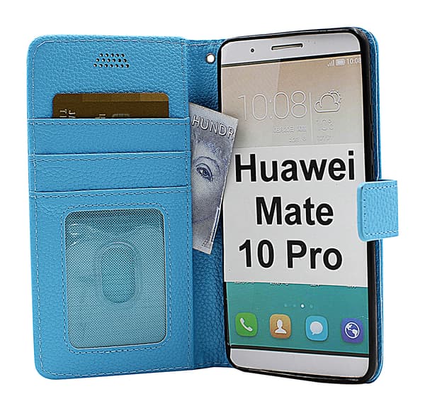 New Standcase Wallet Huawei Mate 10 Pro Ljusblå