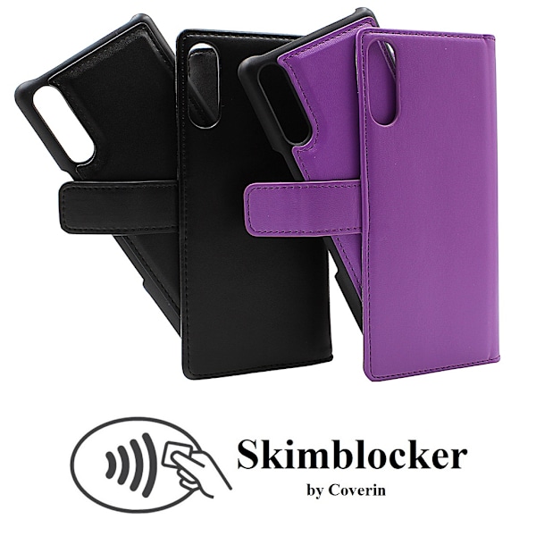 Skimblocker Magnet Wallet Sony Xperia L4 Svart