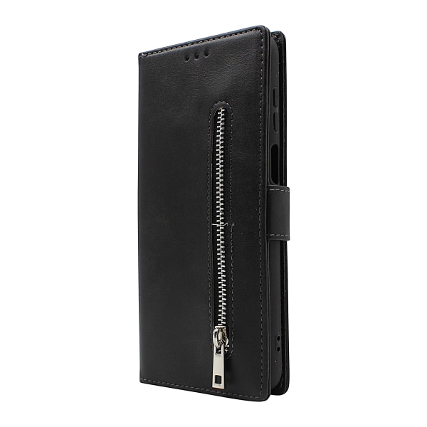 Zipper Standcase Wallet Motorola Moto G22 Grå