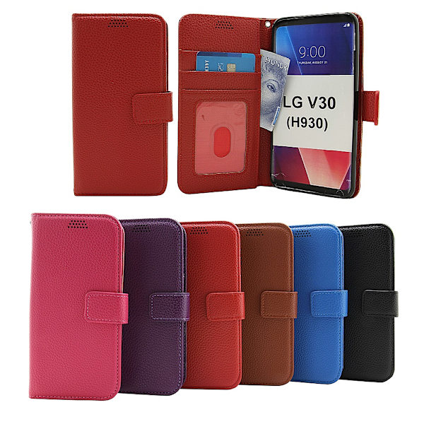 New Standcase Wallet LG V30 (H930) Svart