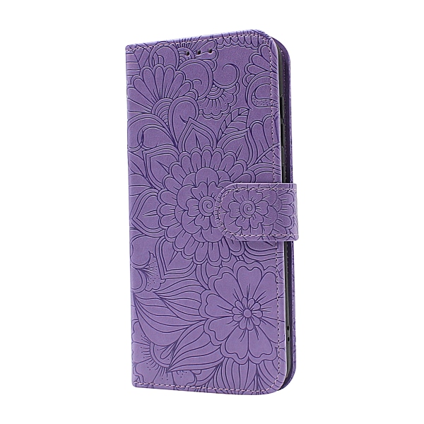 Flower Standcase Wallet Samsung Galaxy S21 FE 5G (SM-G990B) Aqua