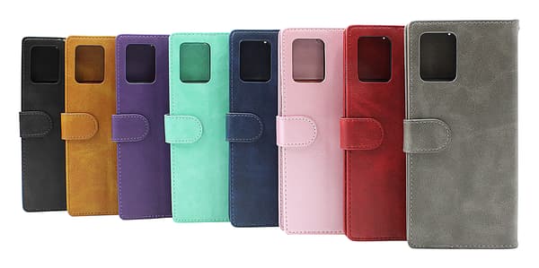 Zipper Standcase Wallet Motorola Moto E13 Marinblå
