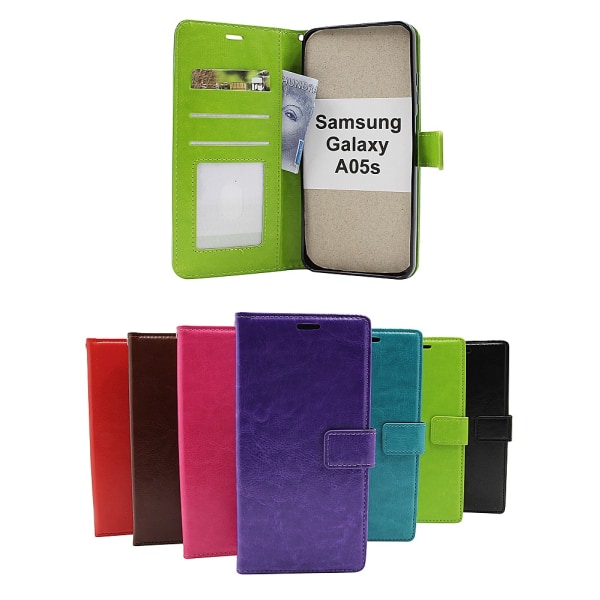 Crazy Horse Wallet Samsung Galaxy A05s (SM-A057F/DS) Grön