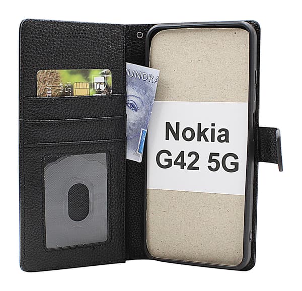 New Standcase Wallet Nokia G42 5G Svart