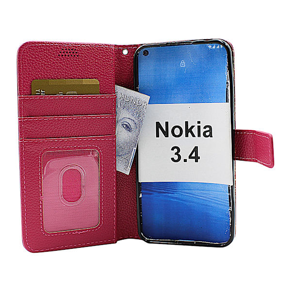 New Standcase Wallet Nokia 3.4 Lila