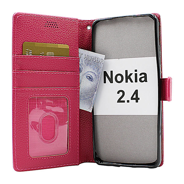 New Standcase Wallet Nokia 2.4 Lila