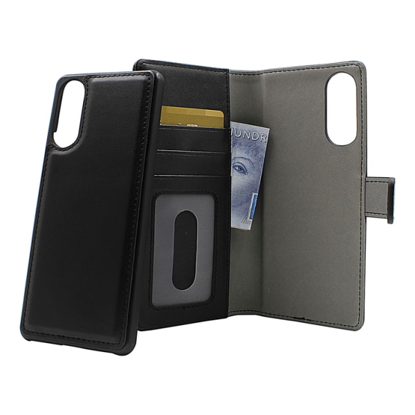Skimblocker Magnet Wallet Sony Xperia 10 II (XQ-AU51/AU52) Svart