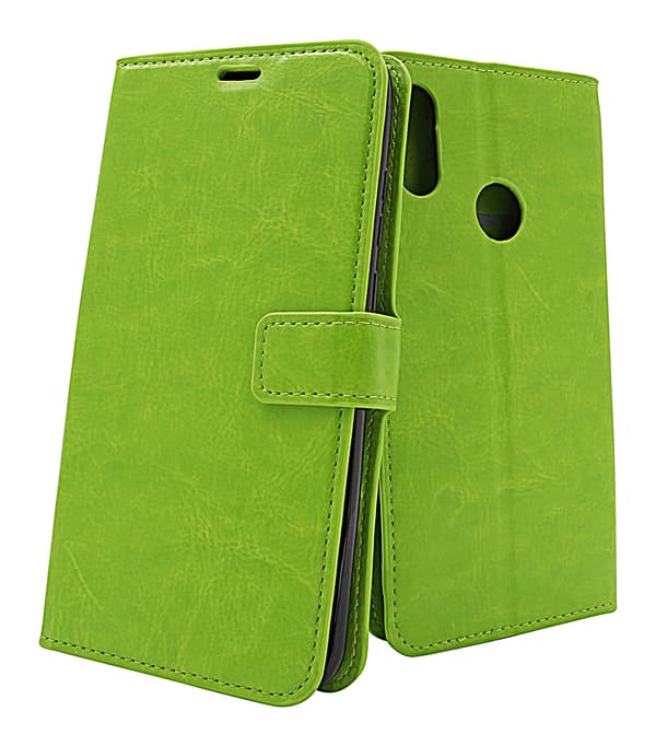 Crazy Horse Wallet Huawei Y6s Grön