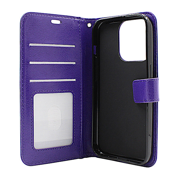 Crazy Horse Wallet iPhone 15 Pro Röd