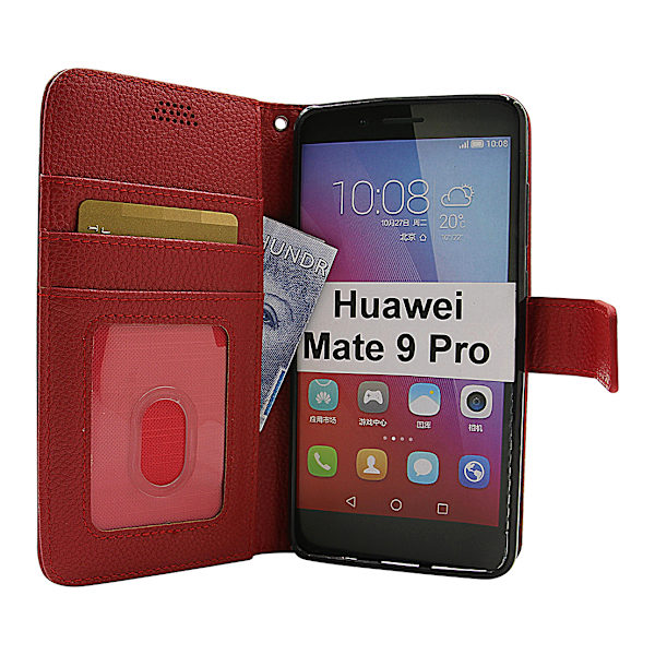 New Standcase Wallet Huawei Mate 9 Pro (LON-L29) Röd