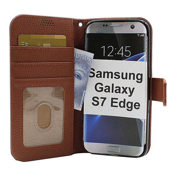 Standcase Wallet Samsung Galaxy S7 Edge (G935F) Brun