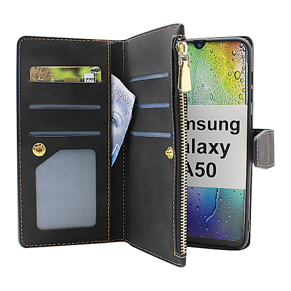 XL Standcase Lyxfodral Samsung Galaxy A50 (A505FN/DS) Lila