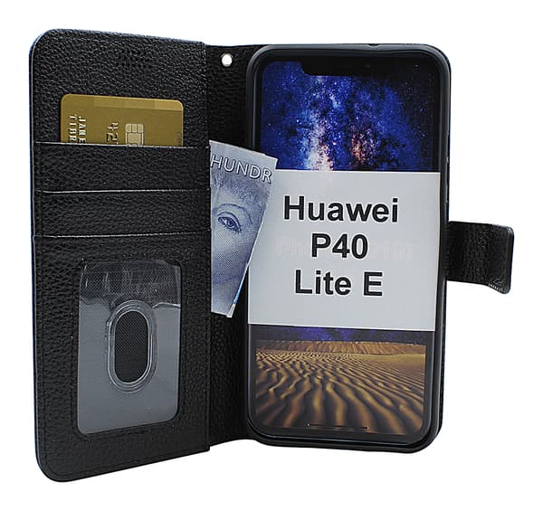 New Standcase Wallet Huawei P40 Lite E Svart