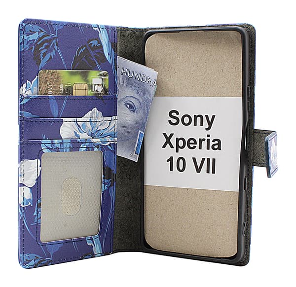 Skimblocker Sony Xperia 10 VII  Plånboksfodral Design