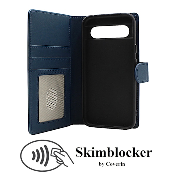 Skimblocker Google Pixel 8a 5G Plånboksfodral Svart