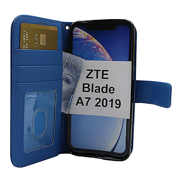 New Standcase Wallet ZTE Blade A7 2019 Blå