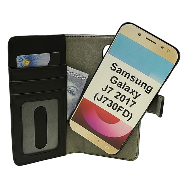 Magnet Wallet Samsung Galaxy J7 2017 (J730FD) Svart