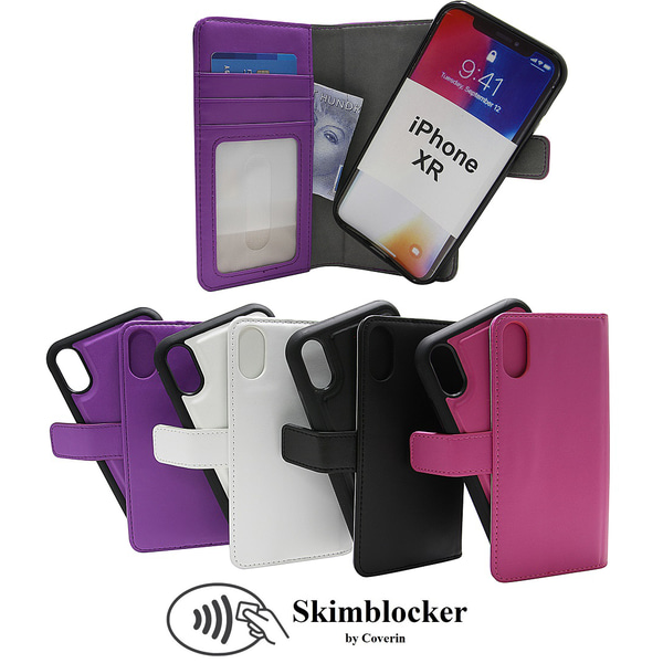 Skimblocker Magnet Wallet iPhone XR Hotpink
