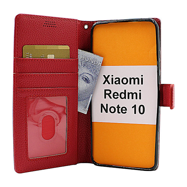 New Standcase Wallet Xiaomi Redmi Note 10 Röd