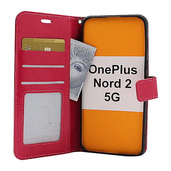 Crazy Horse Wallet OnePlus Nord 2 5G Svart