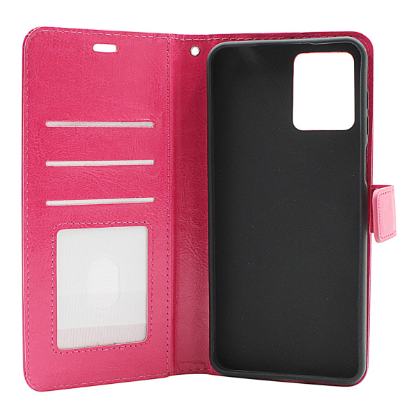 Crazy Horse Wallet Motorola Moto G14 Hotpink