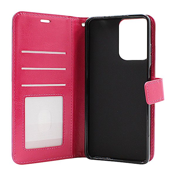 Crazy Horse Wallet Motorola Moto G04 Hotpink