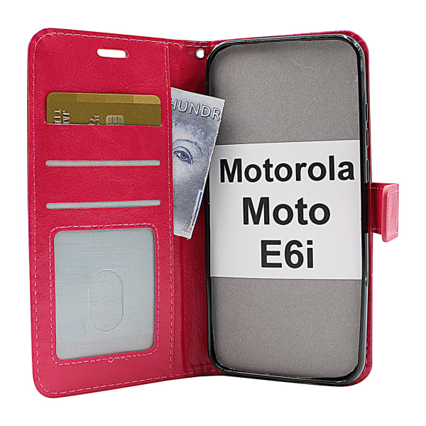 Crazy Horse Wallet Motorola Moto E6i Vit